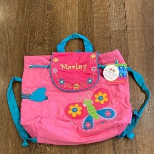 Pink Butterfly Kids Backpack personalized for Marley